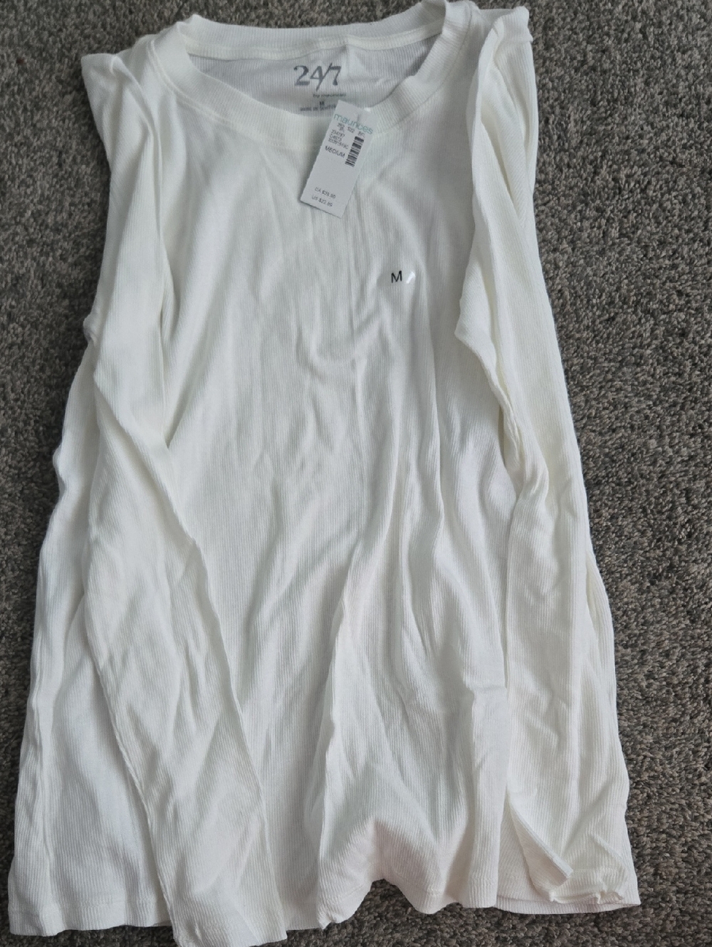 Maurices White Ribbed Tank Top